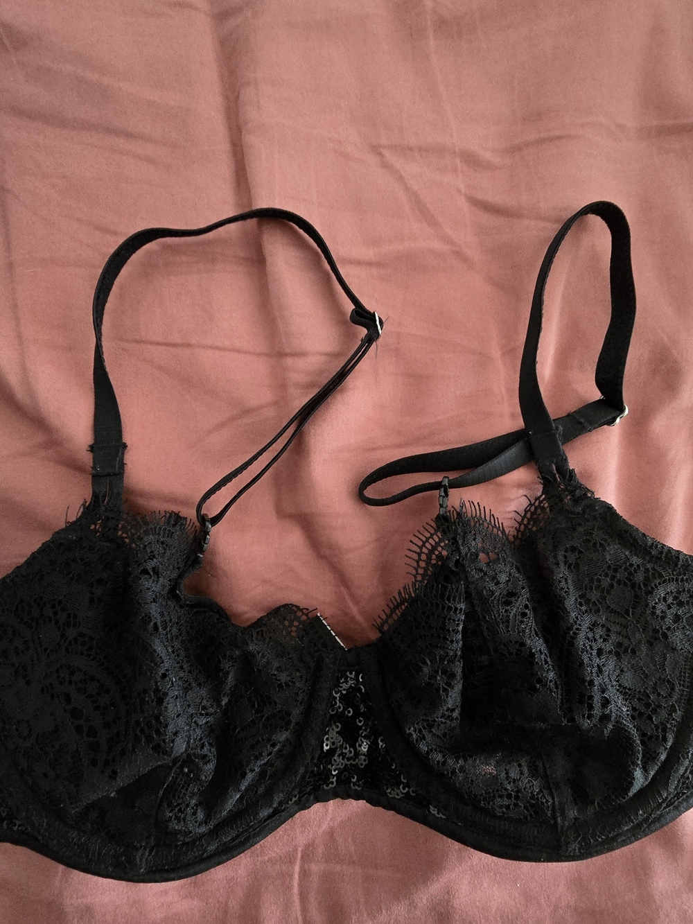 Victoria's Secret Black Lace Push-Up Bra